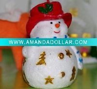 christmas snowman candles