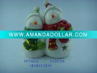 Ceramic christmas snowman decoration