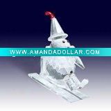 Wholesale crystal snowman/crystal christmas craft/christmas snowman