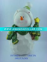 Wholesale Ceramic christmas snowman decoration