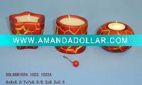 Wholesale elegance Christmas porcelain candle and candle holders