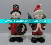 Wholesale Ceramic Christmas snowman decoration