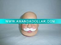Wholesale PVC Santa Claus Head for Christmas decoration