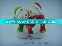 Wholesale Ceramic christmas snowman decoration