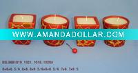 Wholesale elegance Christmas ceramic candle and candle holders