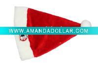 Wholesale Top Quality Santa Claus Velvet Plush Christmas Hat