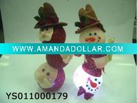 Christmas light flashing snowman
