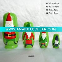 Wholesale Christmas Santa Russian Doll