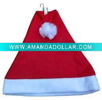 Wholesale Santa claus Non-woven Fabric christmas caps/hats ornament