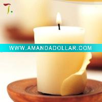 burning white candle