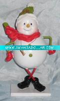 polyresin christmas snowman decoration