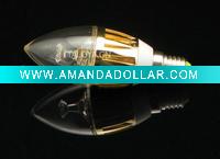 Wholesale christmas candle bulb(3W 270lm E14 38*105mm)