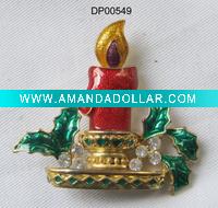 2011 hot christmas candle brooch
