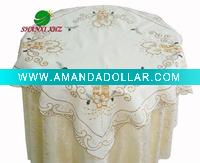 Christmas candle table cloth