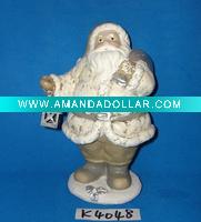 closeout polyresin santa claus