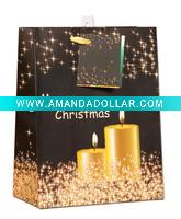 Wholesale 2012 Beautiful candle Christmas shopping bag