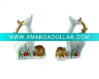 Wholesale Christmas deer with small candle