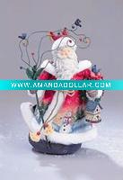 Wholesale Hotsale polyresin christmas figurine with santa claus