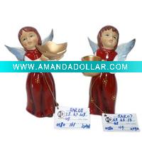 Wholesale Christmas Angel With Candle Holder