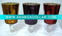 Wholesale glass candle holder for christmas