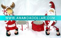 Wholesale polyresin candle holder for christmas decoration gifts