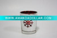 Wholesale Glass candle holder for Christmas