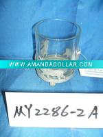 Wholesale Metal glass candle holder for Christmas