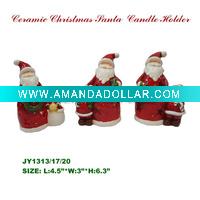 Ceramic christmas candle holder