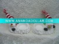 Wholesale resin snowman candle holder