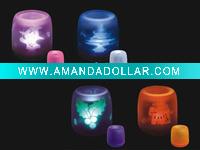 Light up candle controled by sound