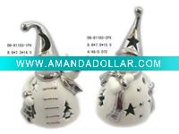 Wholesale Electroplating christmas snowman tealight candle holder
