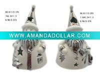 Wholesale Ceramic santa christmas tealight candle holder