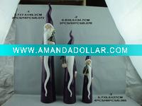 Wholesale Lastest Ceramic purple glaze christmas Santa Claus