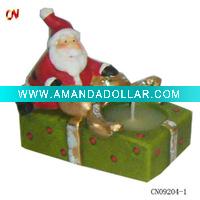 Wholesale santa claus with candle Christmas present