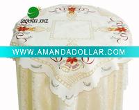 Christmas candle table cloth
