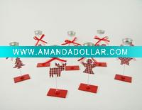 Wholesale wooden christmas candle holder