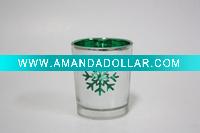 Wholesale Glass candle holder for Christmas