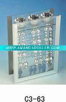 Wholesale glass candle holder for Christmas(C3-63)