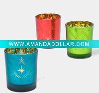 Wholesale Glass Christmas Candle Holder