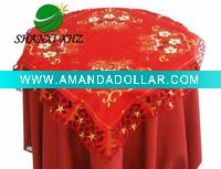 Christmas candle table cloth