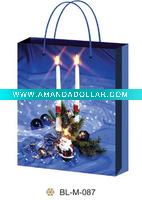 Wholesale HOT!! gift/toys paper bags with Christmas decoration candles