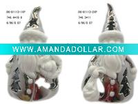 Christmas ceramic santa tealight holder