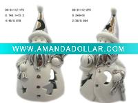 Christmas santa electroplating tealight holder