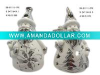 Christmas electroplating santa tealight holder