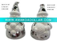 Wholesale Ceramic santa christmas tealight holder