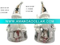 Electroplating santa christmas tealight holder