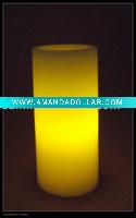 Wholesale Real Wax LED Round Pillar Candle