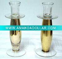 Wholesale glass candle holder for Christmas