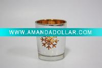 Wholesale Glass candle holder for Christmas