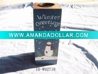 Wholesale Wooden christmas candle holder,Wooden candle holder